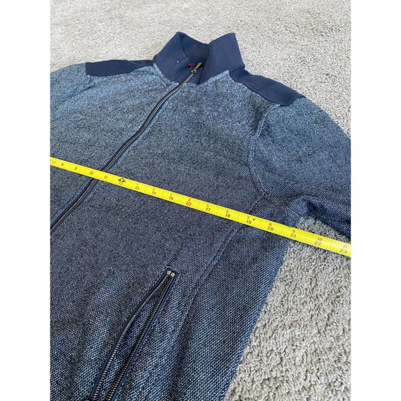 Men's RAINFOREST sheen blue fleece lined casual zip up jacket, size Medium - Picture 12 of 14